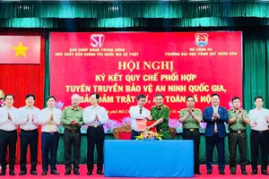 Ký kết Quy chế phối hợp giữa NXB Chính trị quốc gia Sự thật và Trường ĐH Cảnh sát nhân dân