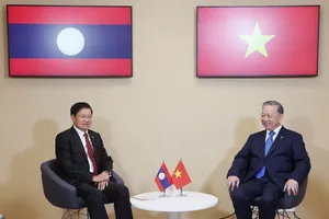 Tổng Bí thư, Chủ tịch nước Tô Lâm gặp song phương Tổng Bí thư, Chủ tịch nước Lào