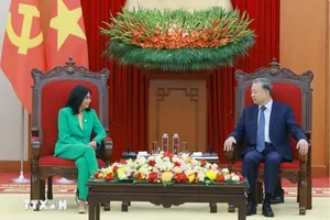 Tổng Bí thư Tô Lâm tiếp Phó Tổng thống Venezuela Delcy Rodriguez Gomez