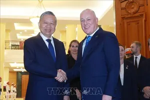 Tổng Bí thư Tô Lâm tiếp Thủ tướng New Zealand Christopher Luxon