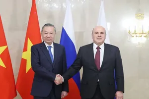 Tổng Bí thư Tô Lâm hội kiến với Thủ tướng Liên bang Nga Mikhail Mishustin