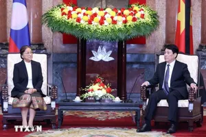 Chủ tịch nước Lương Cường tiếp Phó Chủ tịch nước Lào Pany Yathotou
