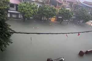 Mưa lớn không ngớt nhiều giờ, Thái Nguyên ngập nặng nhiều nơi