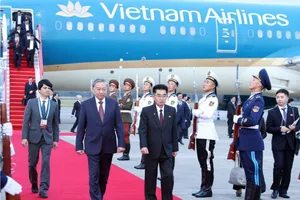 Triều Tiên bắn 21 loạt đại bác chào đón Tổng Bí thư Tô Lâm và Đoàn đại biểu cấp cao Việt Nam