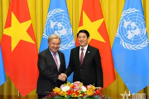 Chủ tịch nước Lương Cường hội đàm với Tổng Thư ký Liên hợp quốc António Guterres