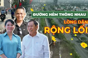Đường hẻm thông nhau, người dân gần gũi