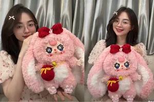 Độc đáo hàng trăm búp bê Baby Three móc len khiến nhiều người trầm trồ