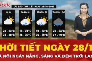 Dự báo thời tiết ngày 28-10: Hà Nội ngày nắng, sáng và đêm trời lạnh