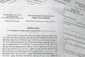 Nghiên cứu sinh kiện trường liên quan việc bảo vệ luận án