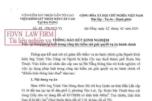 Rút kinh nghiệm vụ hai cấp xét xử 'đá' nhau