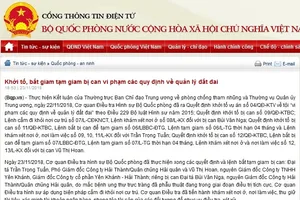 Bắt giam đại tá Trần Trọng Tuấn, PGĐ Công ty Hải Thành