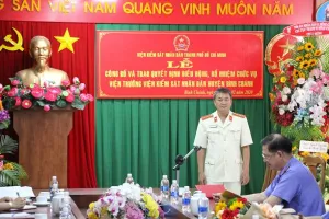 Bình Chánh có viện trưởng Viện kiểm sát mới