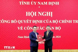 Ông Đặng Khánh Toàn làm Bí thư Tỉnh ủy Nam Định