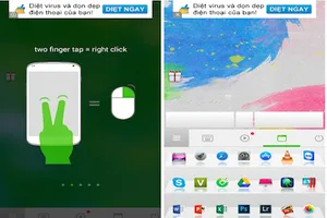 Biến smartphone thành chuột và touchpad cho máy tính