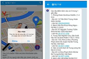 Tra cứu điểm tiêm vắc-xin gần nhất bằng Zalo