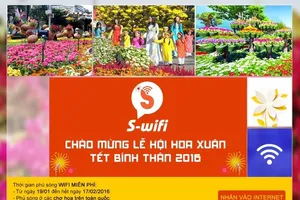 Du Hội hoa xuân 2016 được dùng Wi-Fi miễn phí