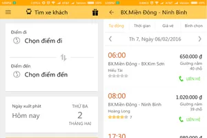 Săn vé xe giá rẻ để về quê đón tết