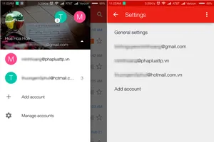 Cách đăng nhập nhiều tài khoản email trên Gmail 