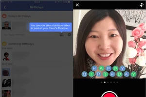 Facebook ra mắt tính năng chúc mừng sinh nhật bằng video
