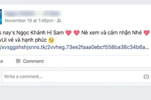 Cẩn trọng trò lừa ăn cắp tài khoản Facebook