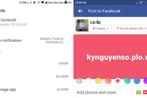 Kích hoạt tính năng viết status Facebook nhiều màu sắc