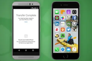 Mẹo chuyển dữ liệu nhanh từ Android sang iPhone