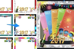 Bộ sưu tập khung ảnh đẹp mắt cho năm mới