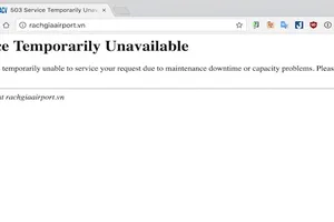 Hàng loạt sân bay trong nước bị tin tặc tấn công