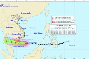 Cách theo dõi đường đi của cơn bão Tembin