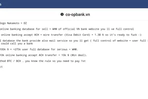 Co-opBank bị tin tặc đòi 2,3 tỉ đồng tiền chuộc?