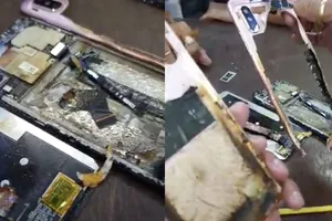 Điện thoại Xiaomi bất ngờ bốc cháy ở cửa hàng