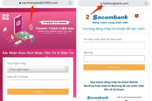 Trung tâm xử lý tin giả cảnh báo trang web ngân hàng giả mạo