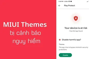 Một ứng dụng Xiaomi bị Google cảnh báo là phần mềm độc hại?