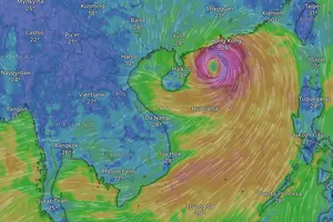 Cách theo dõi đường đi của bão số 1 Talim