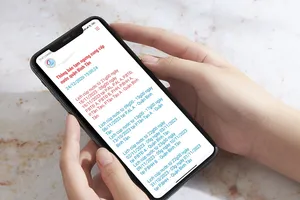 tra cứu lịch cúp nước bằng Zalo