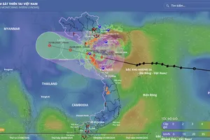 Cách theo dõi trực tiếp bão số 5 bằng hệ thống giám sát thiên tai Việt Nam