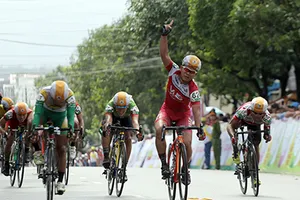 Lê Văn Duẩn thắng chặng khai mạc giải đua xe đạp đồng bằng sông Cửu Long 2016