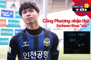 Công Phượng dính thẻ vàng, Incheon thua 'sốc' đội bét bảng