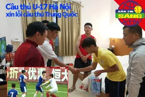 Cầu thủ U-17 Hà Nội hối hận vì đánh đối thủ rách mí mắt