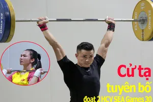 Video: Cử tạ Việt Nam tuyên bố đoạt 2 HCV SEA Games 30