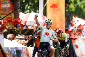 Tay đua ngã đèo thắng chặng đèo Vĩnh Hy