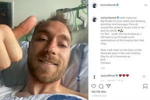 Eriksen đặt máy trợ tim thành công và ra viện
