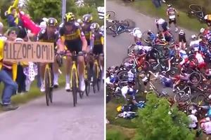 Bắt giữ nữ CĐV gây tai nạn liên hoàn tại Tour de France