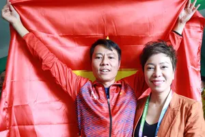 Xạ thủ Quốc Cường, vợ chồng kỳ thủ Trường Sơn và Thảo Nguyên cùng đoạt "vàng"