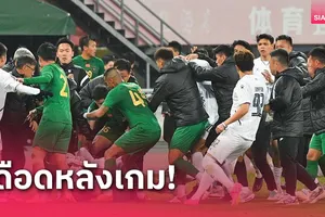 Clip hai đội bóng Trung Quốc và Thái Lan hỗn chiến nảy lửa tại AFC Champions League