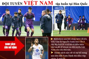 Đội tuyển Việt Nam khổ luyện tại Hàn Quốc