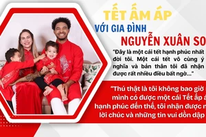 Tết ấm áp với gia đình Nguyễn Xuân Son