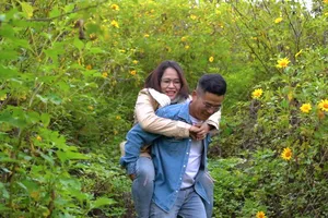 Video: Vượt gần 300km chở vợ lên núi check-in với hoa dã quỳ