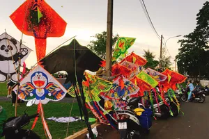 Cuối tuần, người dân TP.HCM rủ nhau đi thả diều