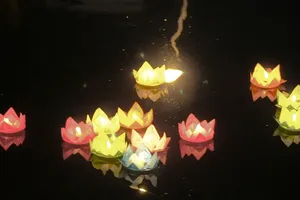 Lung linh ánh đèn hoa đăng mừng đại lễ Phật đản 2018